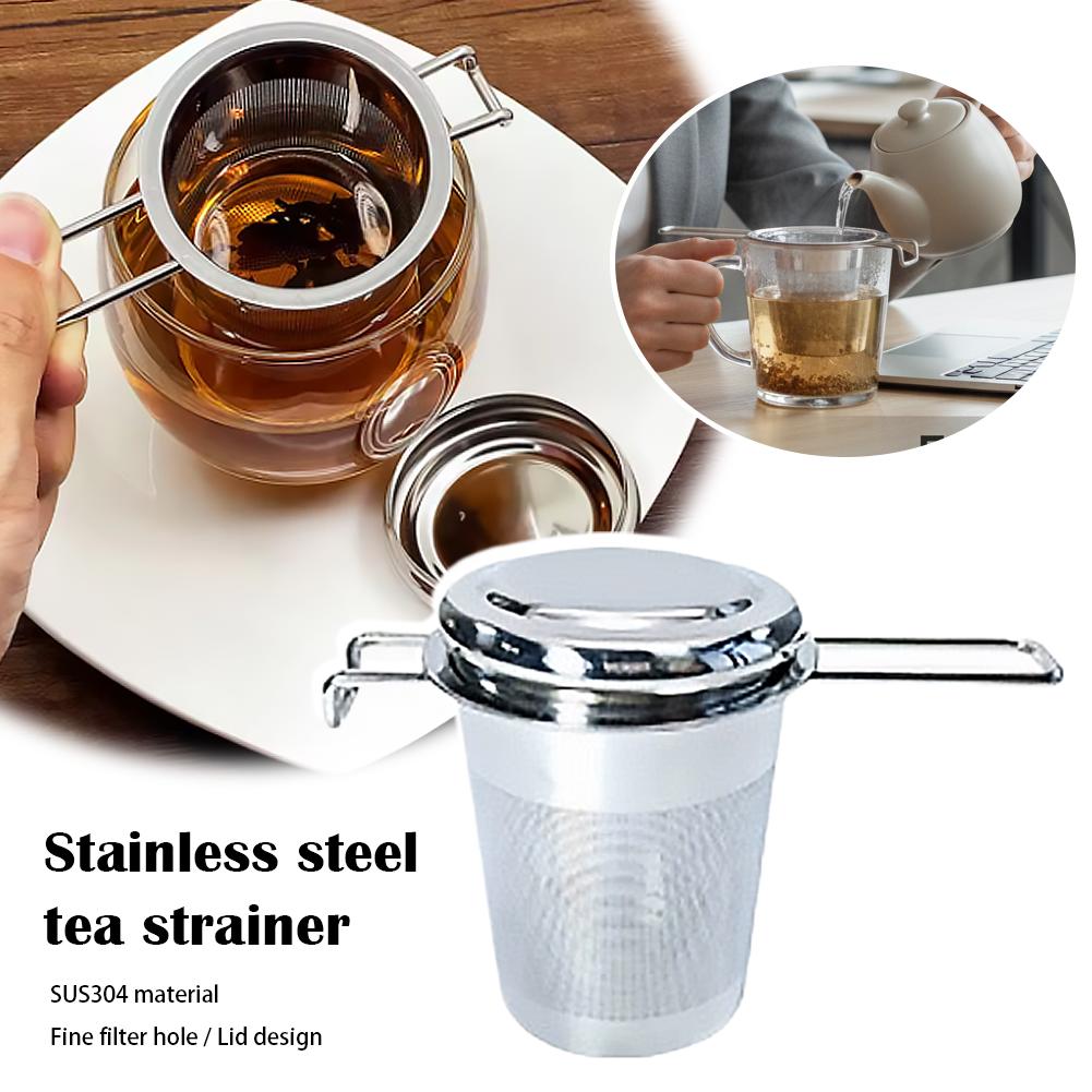 Loose Leaf Tea Infuser - 1/2 قطعة، مصفاة شاي من الفولاذ