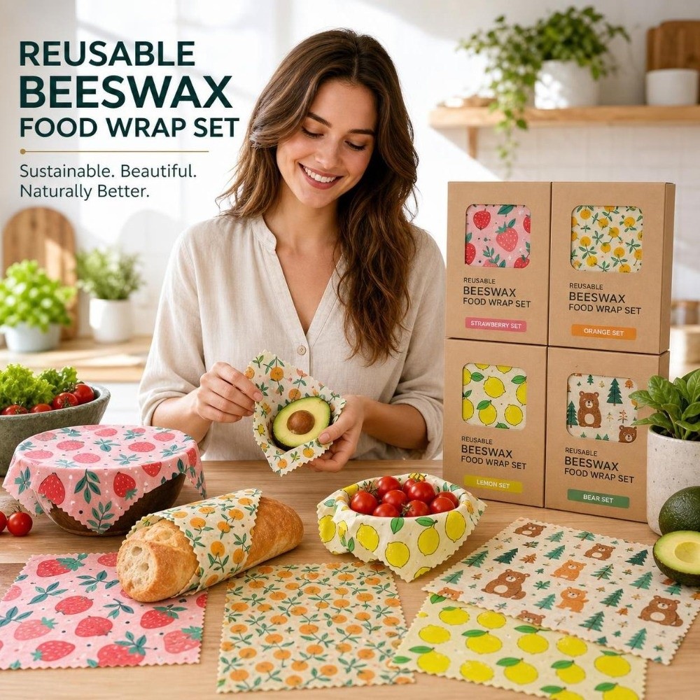 9 قطع من أغطية الطعام المصنوعة - مراجعة Beeswax Food Cover وسعره