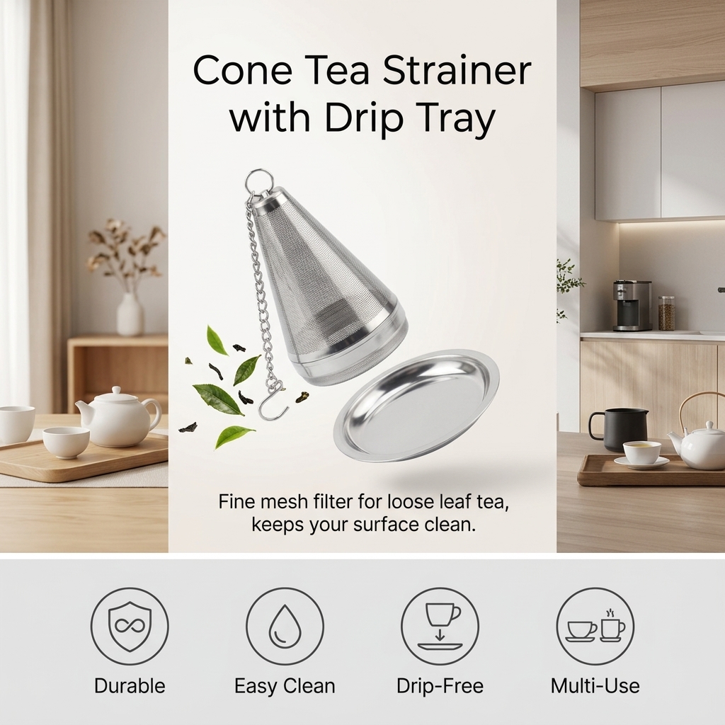 مصفاة شاي من الفولاذ المقاوم ل - مراجعة Loose Leaf Tea Infuser وسعره